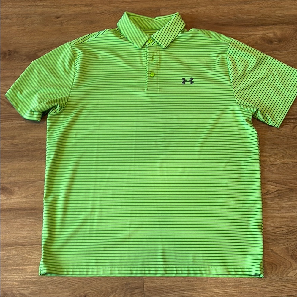 Under Armour Green Performance Polo Shirt